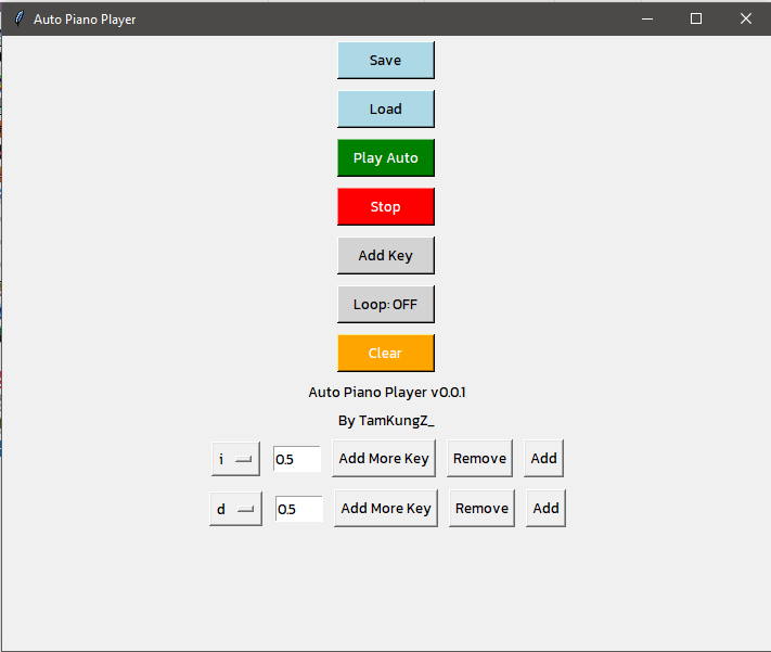 Auto Piano Player Python Preview